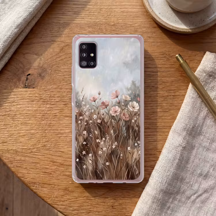 Bloemen - Botanisch - Schilderij - Pastel - Rustiek Telefoonhoesje Samsung Galaxy A51 5G klein -sfeer1