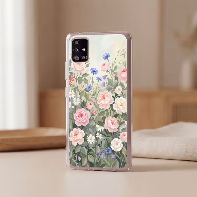Bloemen - Tuin - Natuur - Kleurrijk Telefoonhoesje Samsung Galaxy A51 5G klein -sfeer2
