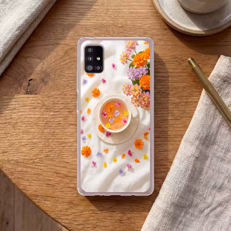Bloemen - Kop - Natuur - Kleurrijk - Zomer Telefoonhoesje Samsung Galaxy A51 5G klein -sfeer1