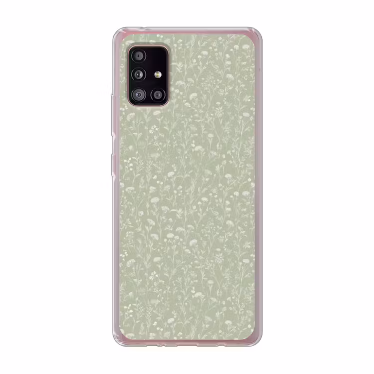 Bloemen - Patroon - Groen Telefoonhoesje Samsung Galaxy A51 5G klein 373 -3d