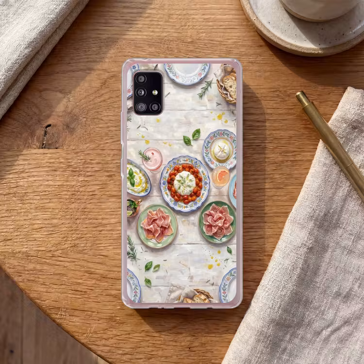 Eten - Tafel - Divers - Modern Telefoonhoesje Samsung Galaxy A51 5G klein -sfeer1