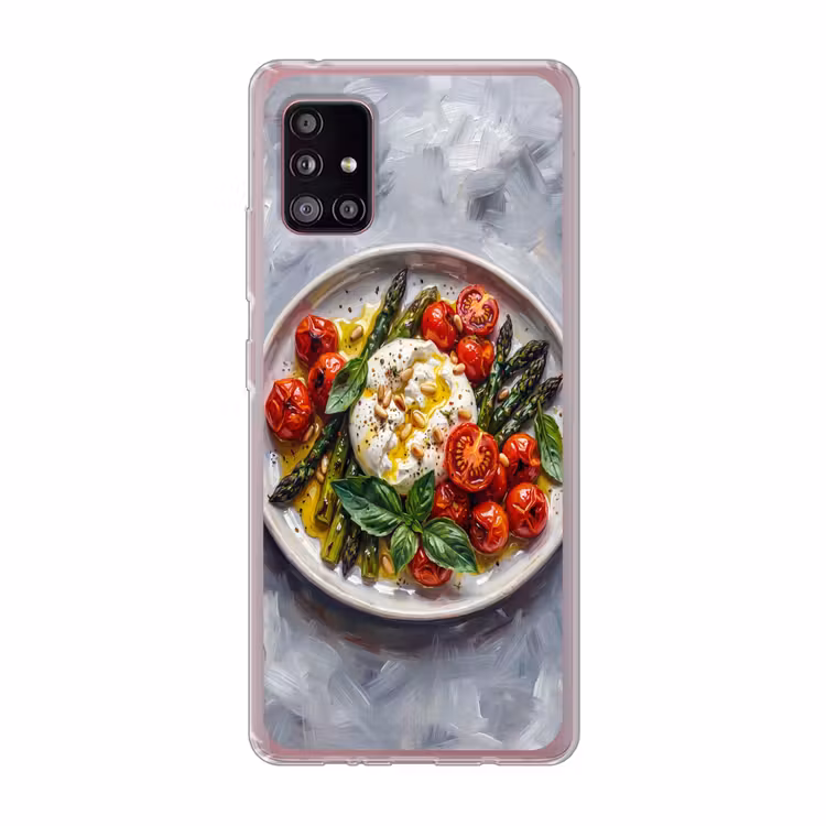 Eten - Groenten - Kaas - Modern - Vers Telefoonhoesje Samsung Galaxy A51 5G klein -3d