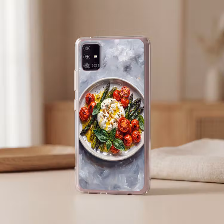 Eten - Groenten - Kaas - Modern - Vers Telefoonhoesje Samsung Galaxy A51 5G klein -sfeer2