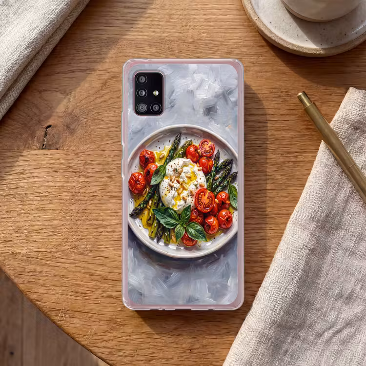 Eten - Groenten - Kaas - Modern - Vers Telefoonhoesje Samsung Galaxy A51 5G klein -sfeer1