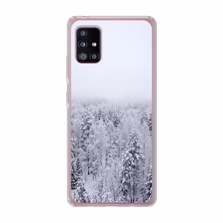 Bos - Sneeuw - Winter - Natuur - Wit Telefoonhoesje Samsung Galaxy A51 5G klein -3d