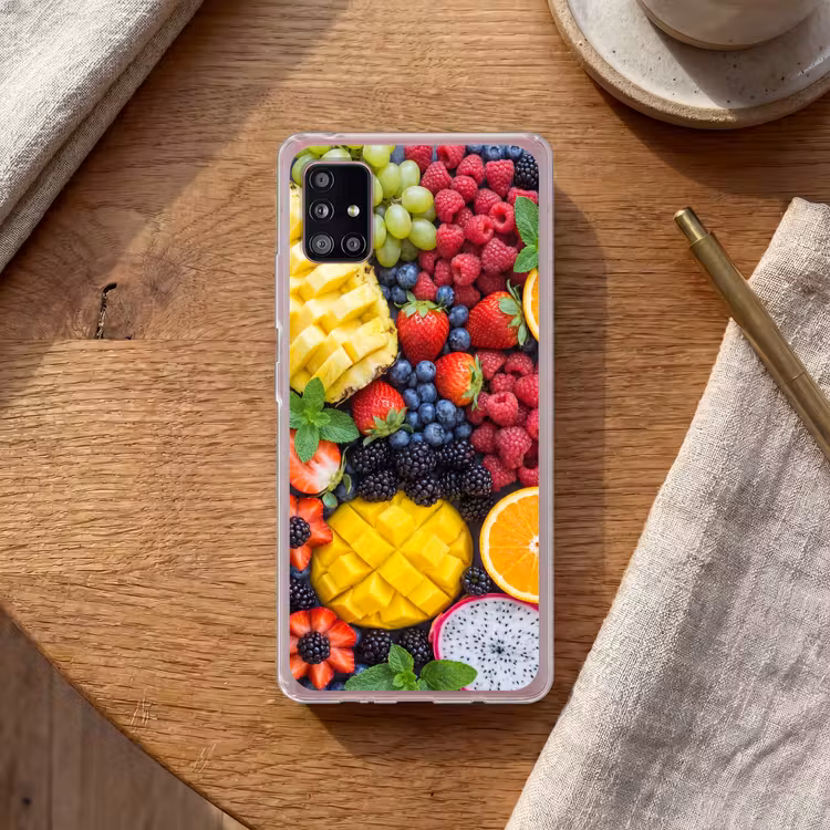 Fruit - Vers - Kleurrijk - Eten Telefoonhoesje Samsung Galaxy A51 5G klein -sfeer1