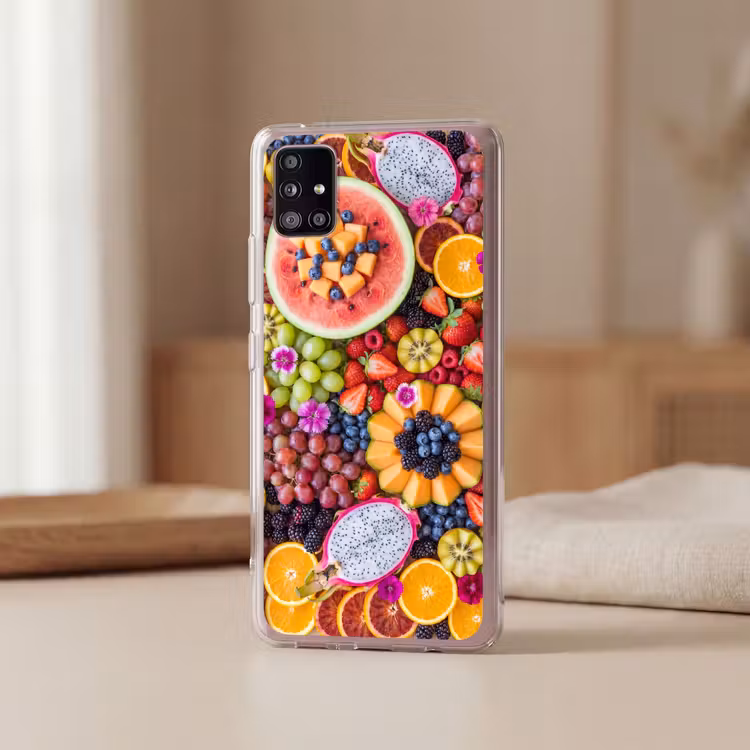 Fruit - Vers - Variatie - Eten - Kleurrijk Telefoonhoesje Samsung Galaxy A51 5G klein -sfeer2
