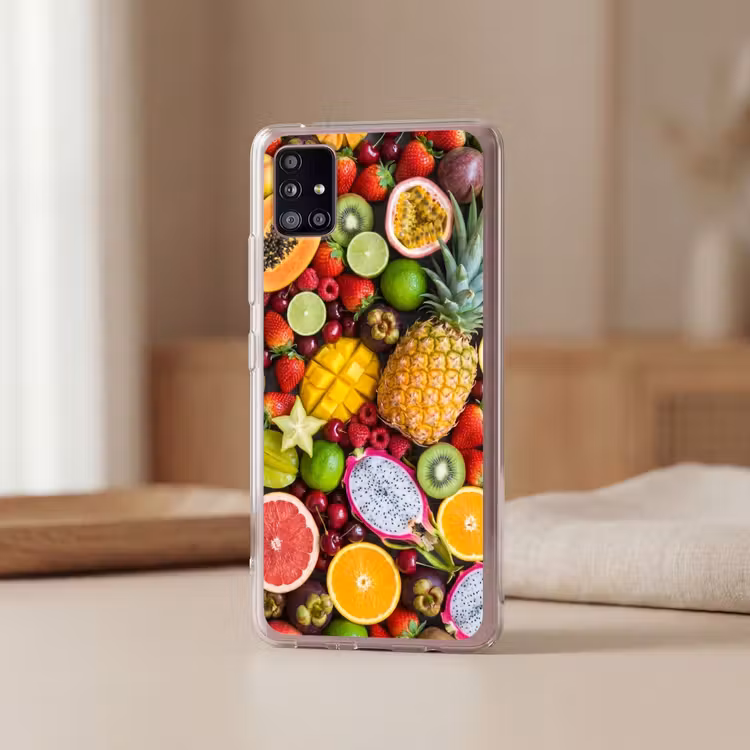 Fruit - Assortiment - Vers - Gezond - Kleurrijk Telefoonhoesje Samsung Galaxy A51 5G klein -sfeer2