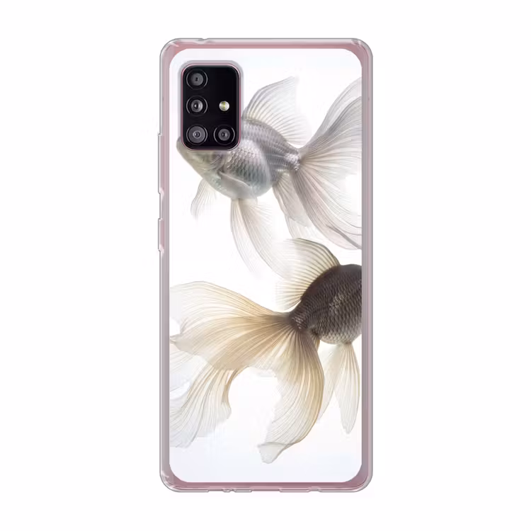 Goudvissen - Modern - Wit Telefoonhoesje Samsung Galaxy A51 5G klein -3d