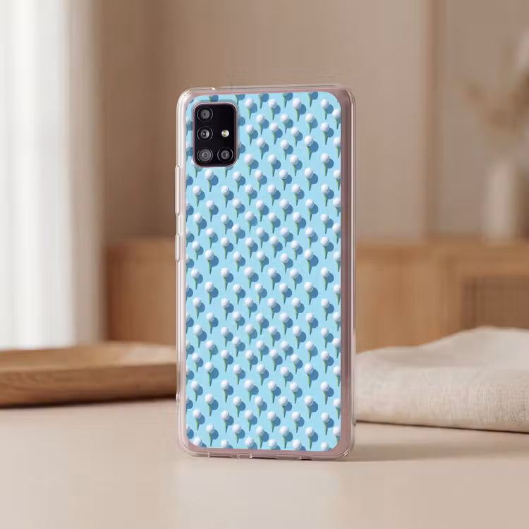 Golf - Ballen - Blauw Telefoonhoesje Samsung Galaxy A51 5G klein 373 -sfeer2