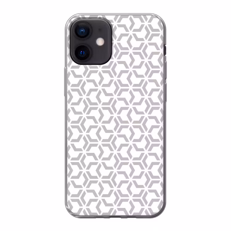 Grafisch - Patroon - Modern Telefoonhoesje iPhone 12 Mini klein 336 -3d