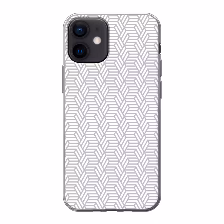 Grafisch - Patroon - Modern - Opvallend Telefoonhoesje iPhone 12 Mini klein 336 -3d
