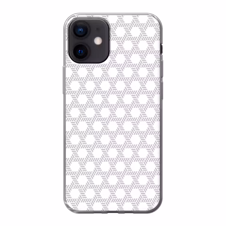Grafisch - Patroon - Modern - Opvallend - Begrensd Telefoonhoesje iPhone 12 Mini klein 336 -3d