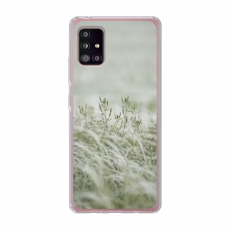 Grassen - Minimalistisch - Groen Telefoonhoesje Samsung Galaxy A51 5G klein -3d