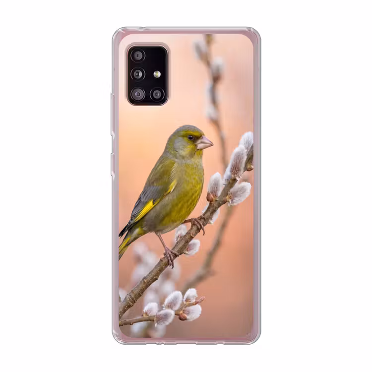 Groenling - Katjes - Lente - Natuur - Zacht Telefoonhoesje Samsung Galaxy A51 5G klein -3d