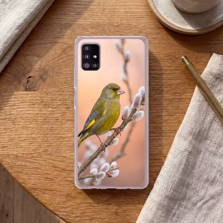 Groenling - Katjes - Lente - Natuur - Zacht Telefoonhoesje Samsung Galaxy A51 5G klein -sfeer1