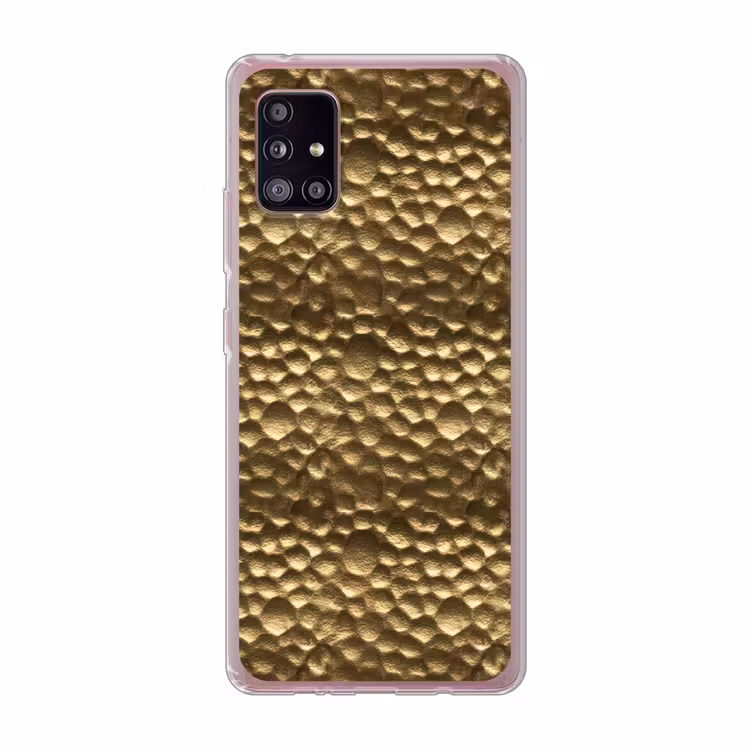 Gehamerd - Reliëf - Textuur - Bronsgoud Telefoonhoesje Samsung Galaxy A51 5G klein 373 -3d