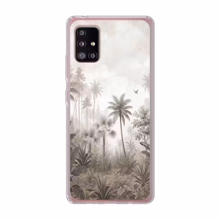 Jungle - Palmbomen - Natuur Telefoonhoesje Samsung Galaxy A51 5G klein -3d