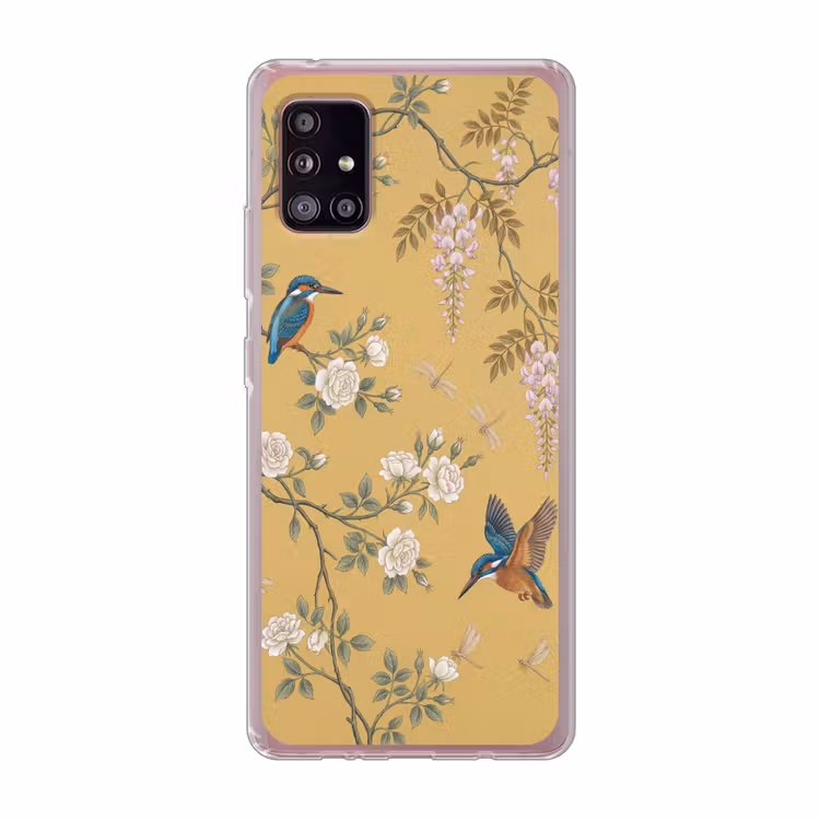 IJsvogels - Bloesem - Geel Telefoonhoesje Samsung Galaxy A51 5G klein -3d