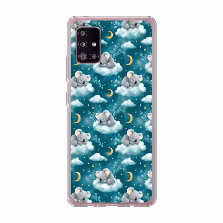 Koala's - Betoverend - Blauw Telefoonhoesje Samsung Galaxy A51 5G klein 373 -3d