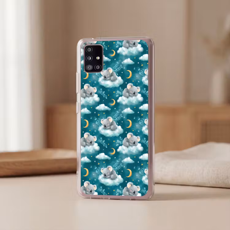 Koala's - Betoverend - Blauw Telefoonhoesje Samsung Galaxy A51 5G klein 373 -sfeer2