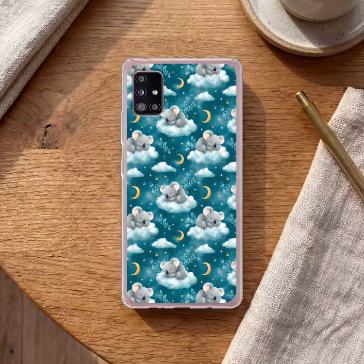 Koala's - Betoverend - Blauw Telefoonhoesje Samsung Galaxy A51 5G klein 373 -sfeer1