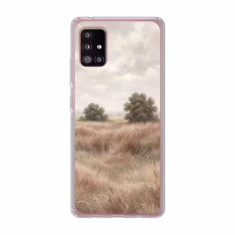 Landschap - Minimalistisch - Beige Telefoonhoesje Samsung Galaxy A51 5G klein -3d