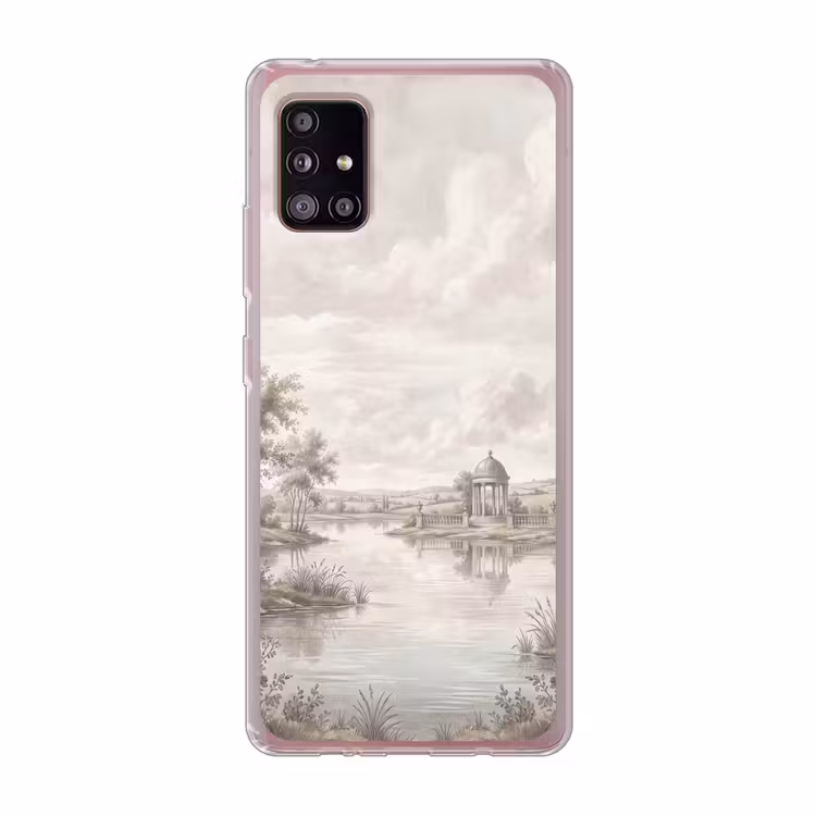 Landschap - Water - Natuur - Sepia Telefoonhoesje Samsung Galaxy A51 5G klein -3d