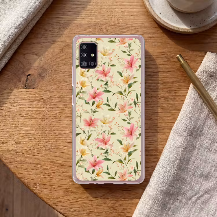Lelies - Sereen - Kleurrijk Telefoonhoesje Samsung Galaxy A51 5G klein 373 -sfeer1