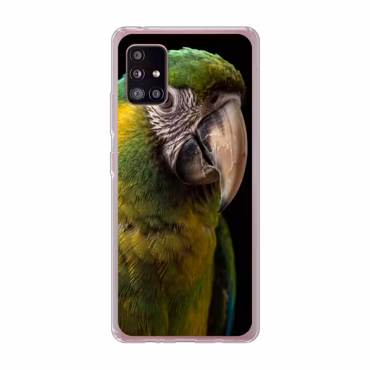 Ara - Portret - Groen Telefoonhoesje Samsung Galaxy A51 5G klein -3d
