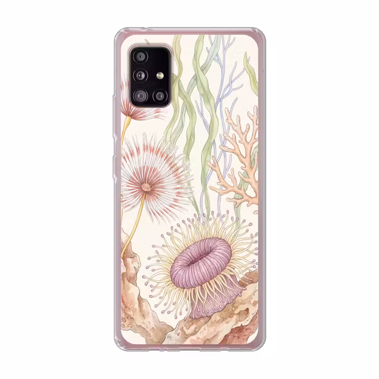 Zeeleven - Koraal - Onderwater - Illustratie - Kleurrijk Telefoonhoesje Samsung Galaxy A51 5G klein -3d
