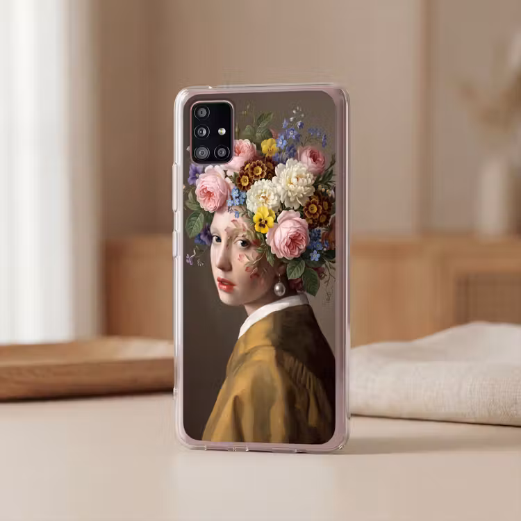 Meesterwerk - Modern - Kleurrijk Telefoonhoesje Samsung Galaxy A51 5G klein -sfeer2