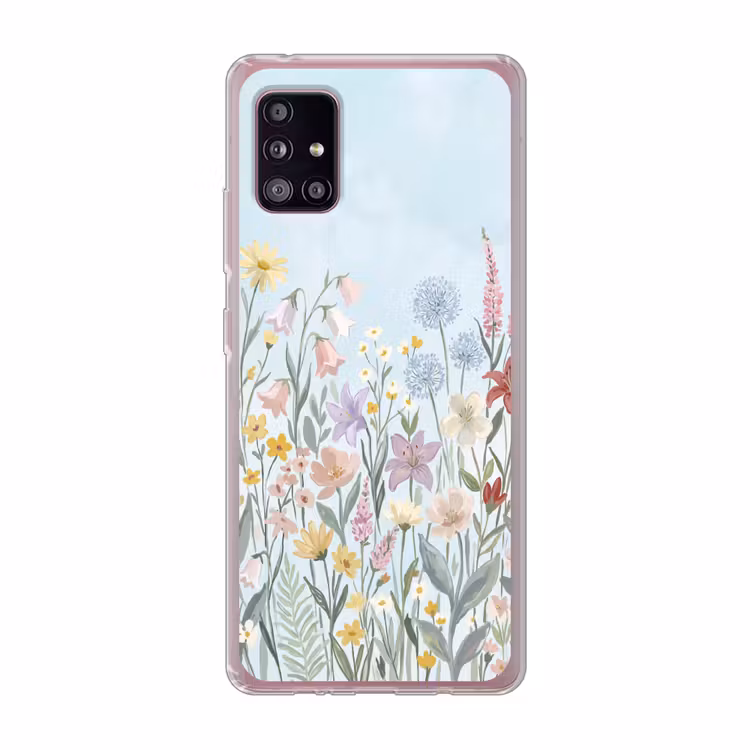 Weidebloemen - Illustratie - Kleurrijk Telefoonhoesje Samsung Galaxy A51 5G klein -3d