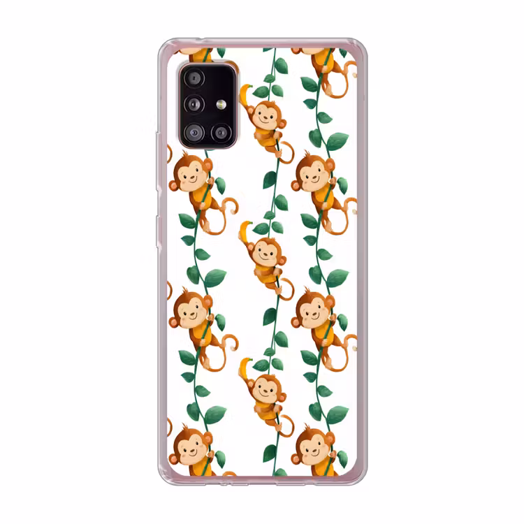 Apen - Lianen - Kleurrijk Telefoonhoesje Samsung Galaxy A51 5G klein 373 -3d