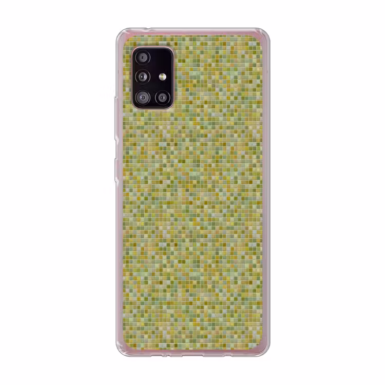 Mozaïek - Patroon - Groen Telefoonhoesje Samsung Galaxy A51 5G klein 373 -3d