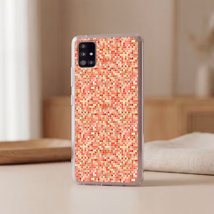 Mozaïek - Tegel - Patroon - Kleurrijk Telefoonhoesje Samsung Galaxy A51 5G klein 373 -sfeer2