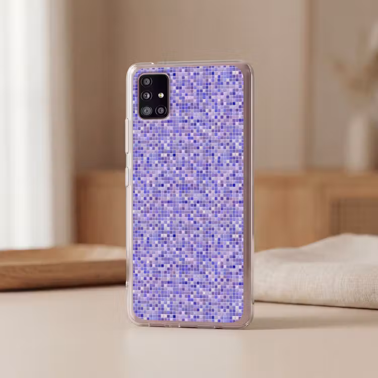 Mozaïek - Tegels - Lila - Amethist Telefoonhoesje Samsung Galaxy A51 5G klein 373 -sfeer2