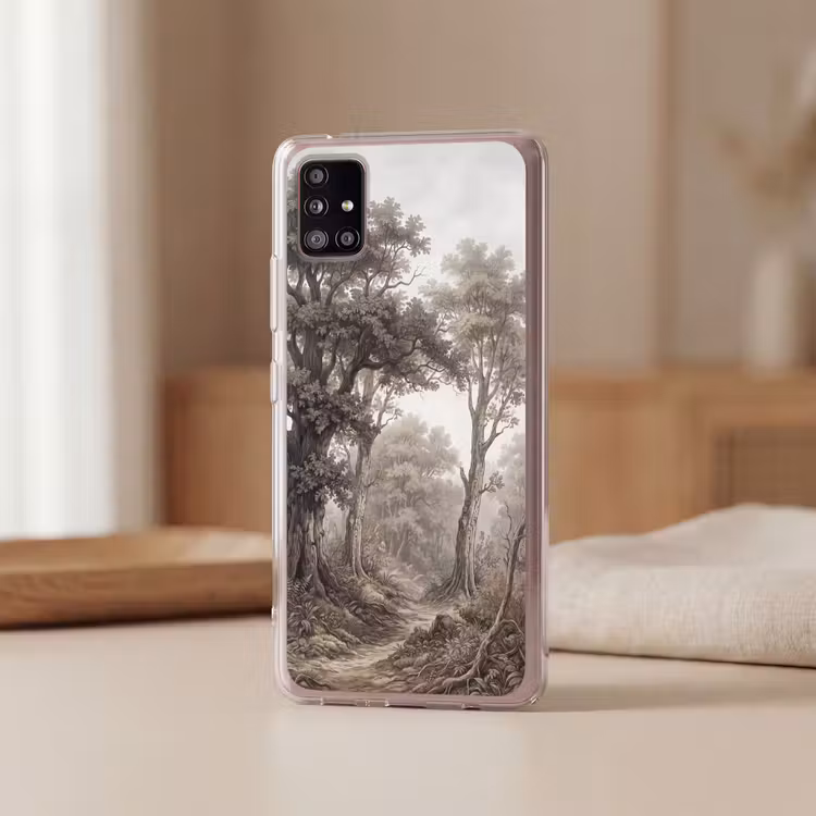 Natuur - Bos - Eik Telefoonhoesje Samsung Galaxy A51 5G klein -sfeer2