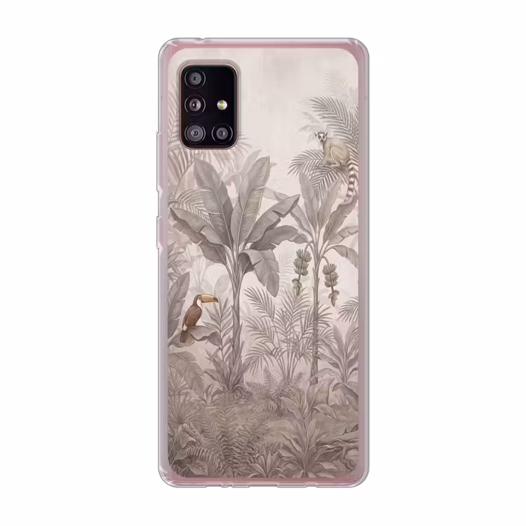 Natuur - Jungle - Ringstaartmaki - Bruin Telefoonhoesje Samsung Galaxy A51 5G klein -3d