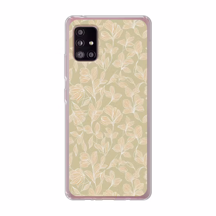 Organisch - Subtiel - Groen Telefoonhoesje Samsung Galaxy A51 5G klein 373 -3d