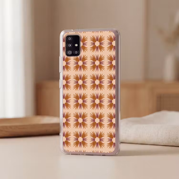 Ornament - Patroon - Oker Telefoonhoesje Samsung Galaxy A51 5G klein 373 -sfeer2