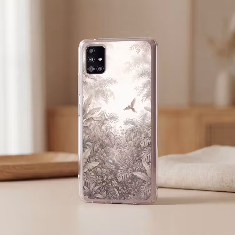 Papagaai - Jungle - Tropisch Telefoonhoesje Samsung Galaxy A51 5G klein -sfeer2