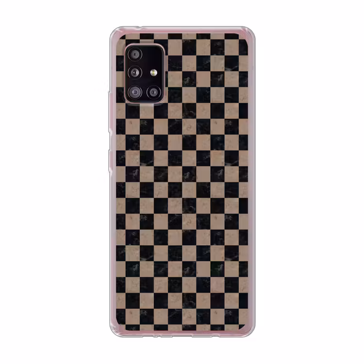 Patroon - Dambord - Marmer Telefoonhoesje Samsung Galaxy A51 5G klein 373 -3d