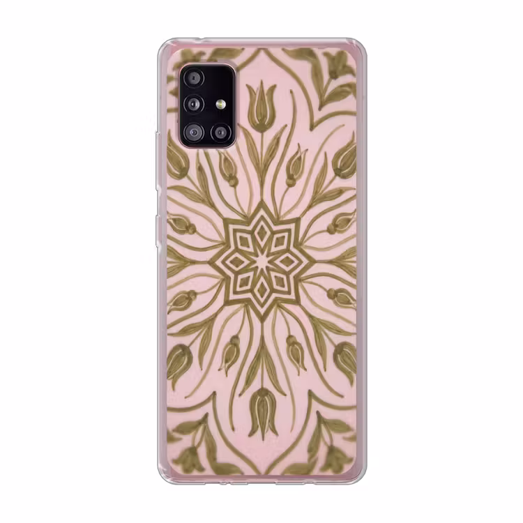 Patroon - Mandala - Decoratie - Abstract - Groen Telefoonhoesje Samsung Galaxy A51 5G klein -3d