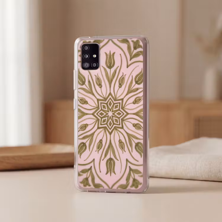 Patroon - Mandala - Decoratie - Abstract - Groen Telefoonhoesje Samsung Galaxy A51 5G klein -sfeer2