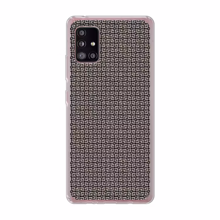 Patroon - Marmer - Zwart Telefoonhoesje Samsung Galaxy A51 5G klein 373 -3d