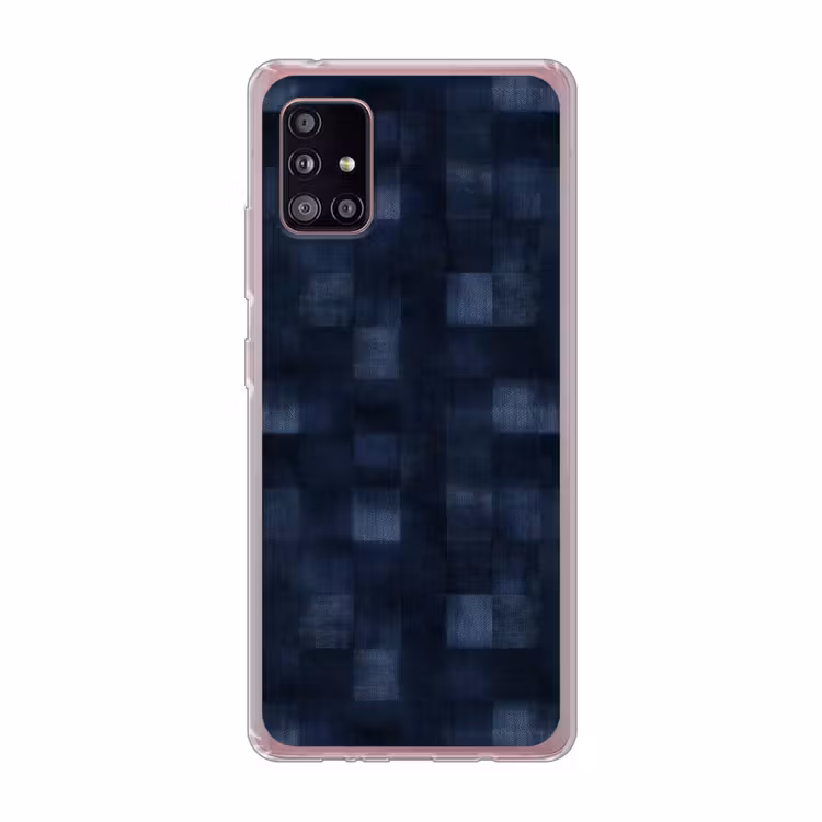 Patroon - Ruit - Marineblauw Telefoonhoesje Samsung Galaxy A51 5G klein 373 -3d