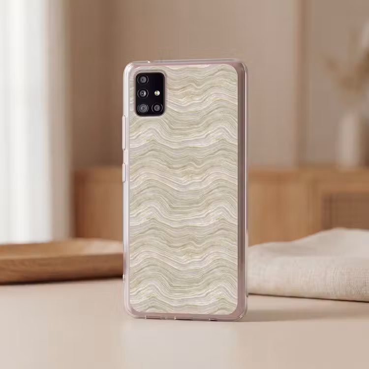 Patroon - Sereen - Groen Telefoonhoesje Samsung Galaxy A51 5G klein 373 -sfeer2