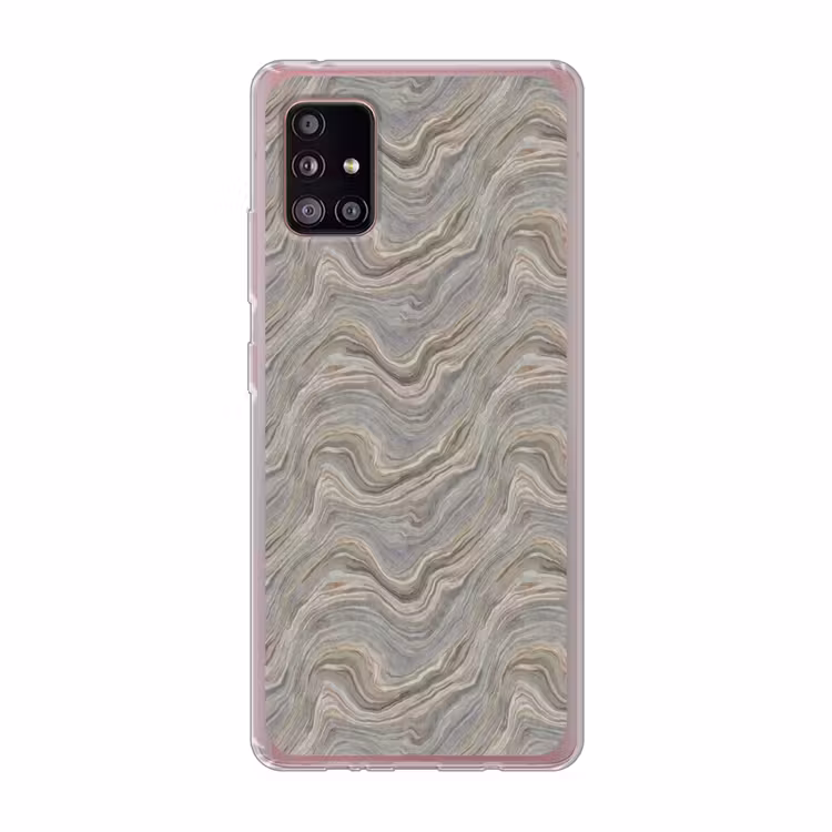 Patroon - Sereen - Paars - Groen Telefoonhoesje Samsung Galaxy A51 5G klein 373 -3d
