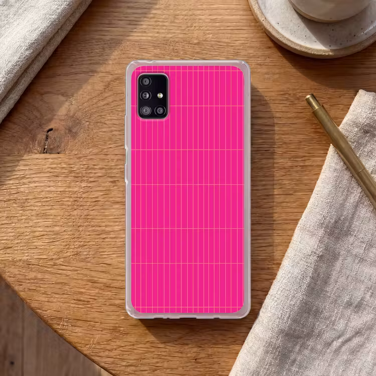 Patroon - Tegel - Magenta - Roze Telefoonhoesje Samsung Galaxy A51 5G klein 373 -sfeer1